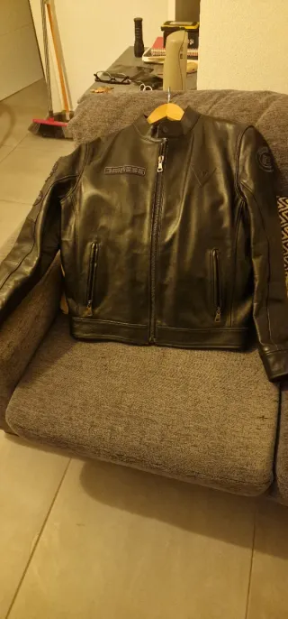Chaqueta de cuero Dainese Negra