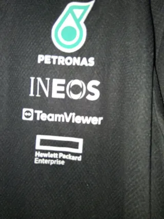 Camiseta Mercedes-AMG Petronas Hombre Negra