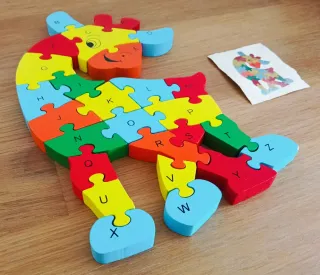 Puzzle Jirafa con Letras