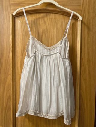 Top fiesta mujer lentejuelas oro