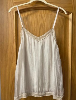 Top fiesta mujer lentejuelas oro