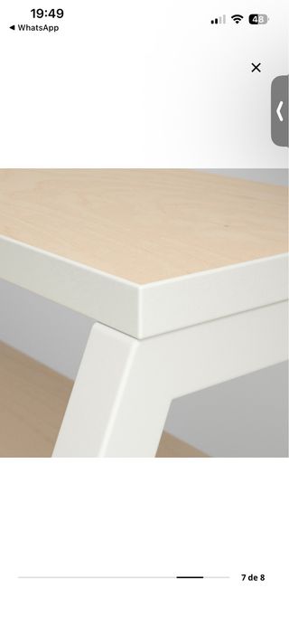 Escritorio metal y madera