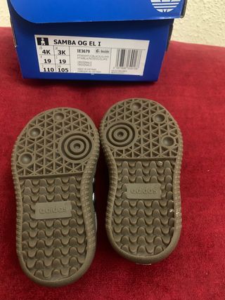 Zapatillas Adidas Samba Blancas Talla 19