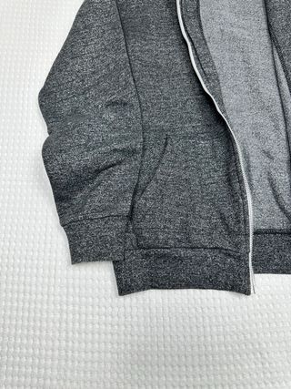Sudadera Bershka gris con cremallera