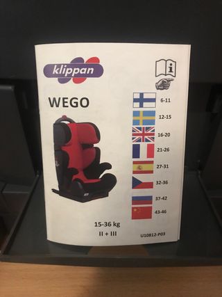 Silla coche Klippan Wego