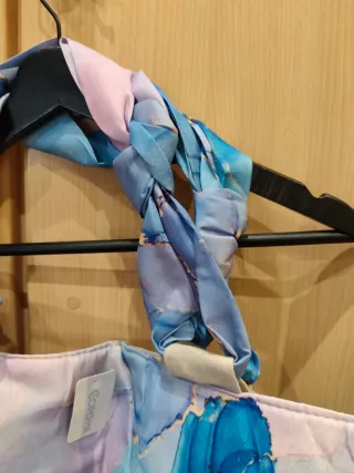 Bolsa de playa azul y morada nueva