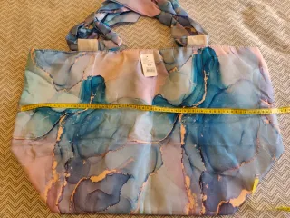 Bolsa de playa azul y morada nueva