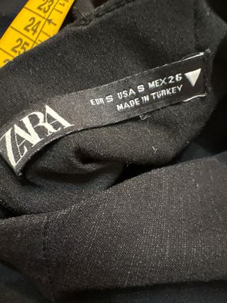 Vestido Zara Negro Espalda Descubierta