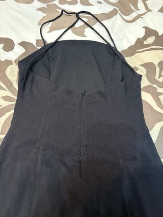 Vestido Zara Negro Espalda Descubierta