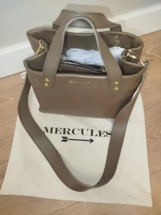 Bolso Mercules Piel Marrón