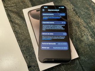 iPhone 15 Pro 128GB Negro/Gris