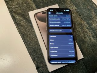 iPhone 15 Pro 128GB Negro/Gris