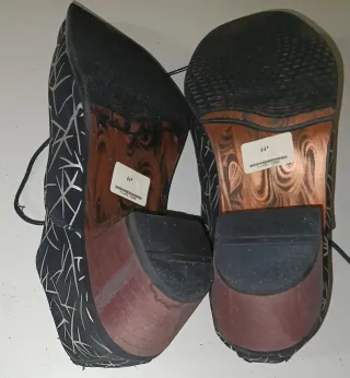 Zapatos Oxford Hombre, 44,  Negro/Plata