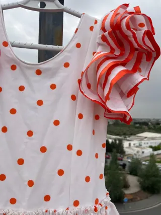 Traje Flamenca Volantes Lunares