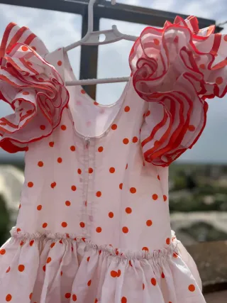 Traje Flamenca Volantes Lunares