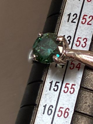 Anillo Oro 18k Diamante Natural 0.70ct SI2