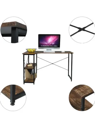 Mesa escritorio madera y metal