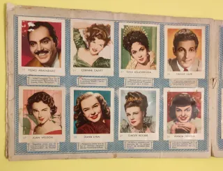 Álbum "Famosas Estrellas de la Pantalla" 1950