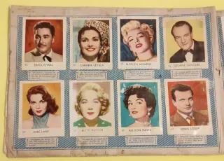 Álbum "Famosas Estrellas de la Pantalla" 1950