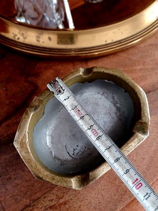 Cenicero Vintage David Marshall Aluminio y Bronce