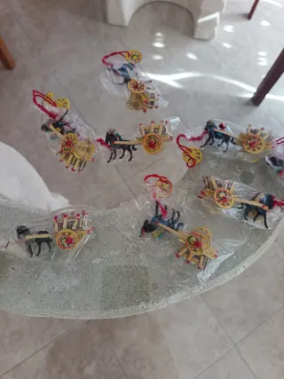 Set 7 Segnaposto Artigianali - Carretto Siciliano