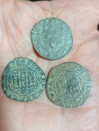 Lote 3 monedas medievales