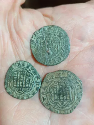 Lote 3 monedas medievales