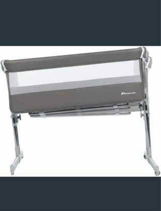 Cuna de bebé colecho gris