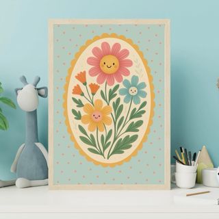 Poster Decorativo A4 Fiori
