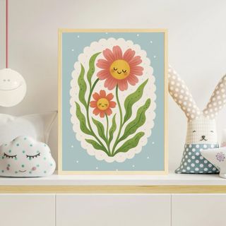 Poster Decorativo A4 Fiori