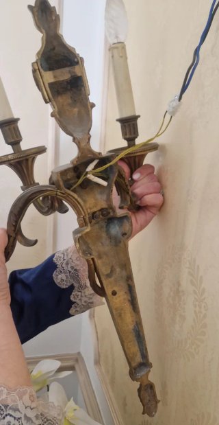 Coppia Applique Bronzo antichi epoca Impero