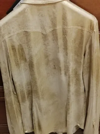 Camicia GAUDI JEANS oro effetto marmorizzato