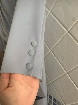 Vestido de madrina Sonia Peña celeste