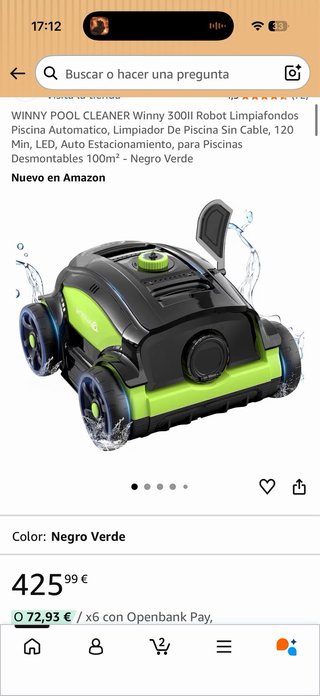 NUEVO Robot Limpiafondos Piscina Winny 300II
