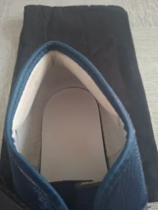 Zapato ortopédico posquirúrgico azul