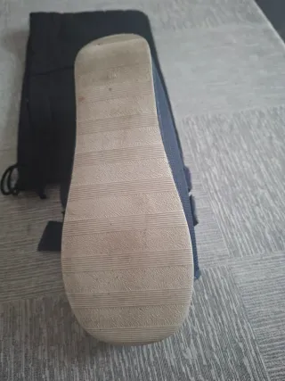 Zapato ortopédico posquirúrgico azul