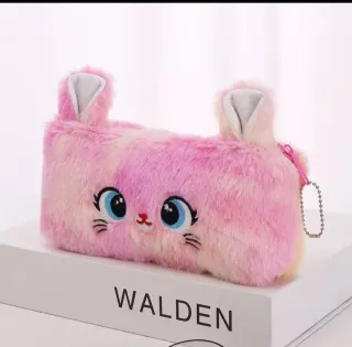 Portapenne peluche gatto rosa