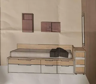 Dormitorio juvenil completo madera
