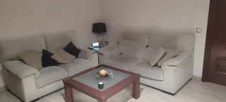 Sofás de 3 y 2 plazas en tela venta por mudanza