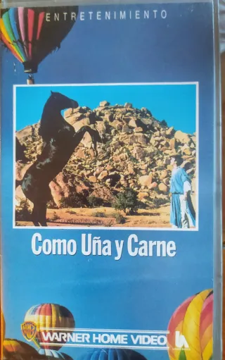 2 Películas VHS El Corcel Negro y Como Uña y Carne