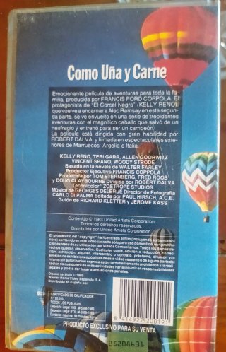2 Películas VHS El Corcel Negro y Como Uña y Carne
