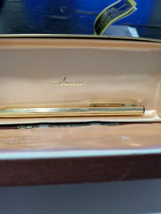 Bolígrafo Anson Baño Oro 22k