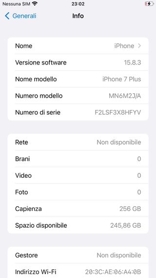 iPhone 7 Plus 256GB Argento