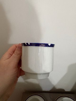 Set 3 Tazzine Caffè Porcellana Blu