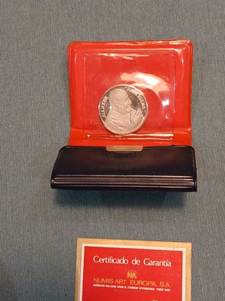 Moneda Conmemorativa  Papa Juan XXIII, plata