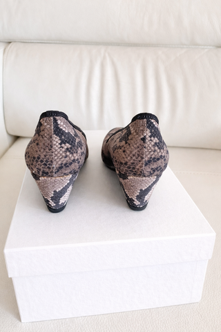 Zapatos cuña Úrsula Mascaró piel T39 nuevas