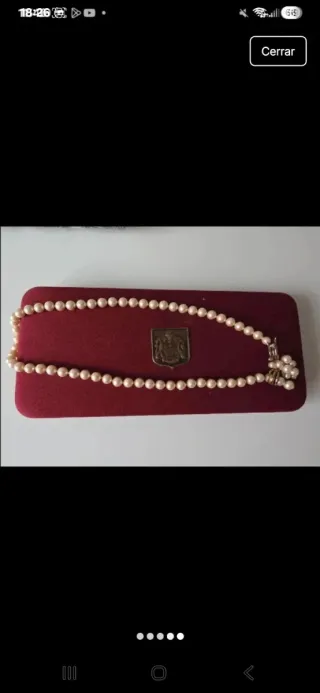 Collar y Pendientes Majorica Perlas  Negociable