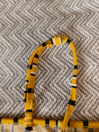 Camiseta Amisu rayas y encaje talla S