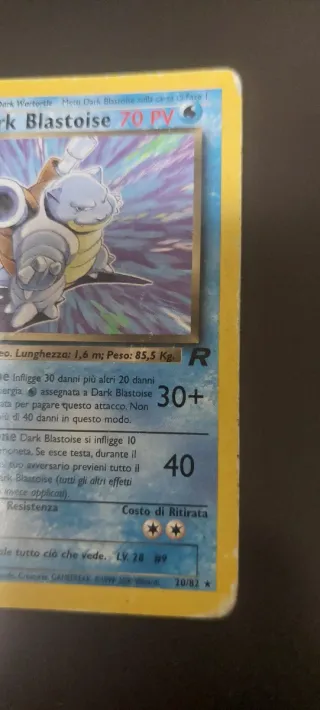 Carta Pokemon Dark Blastoise 70 PV
