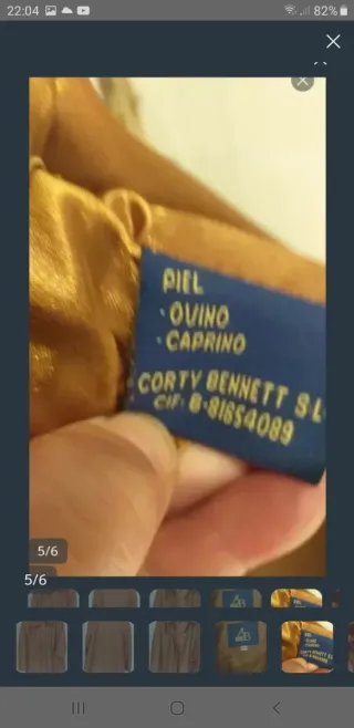 Abrigo corto piel ovina Peletería Araujo